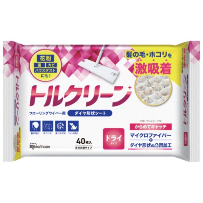 IRIS　205995　トルクリーン　フローリングワイパー用シート　ドライタイプ　40枚入