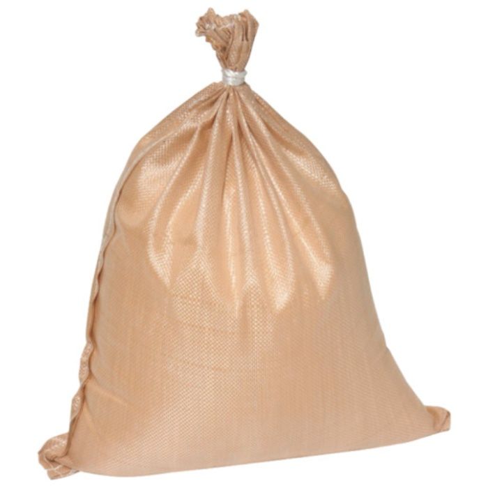 萩原　ターピー　強力土のう袋(収納袋)　ベージュ　48cm×62cm　1組10枚入