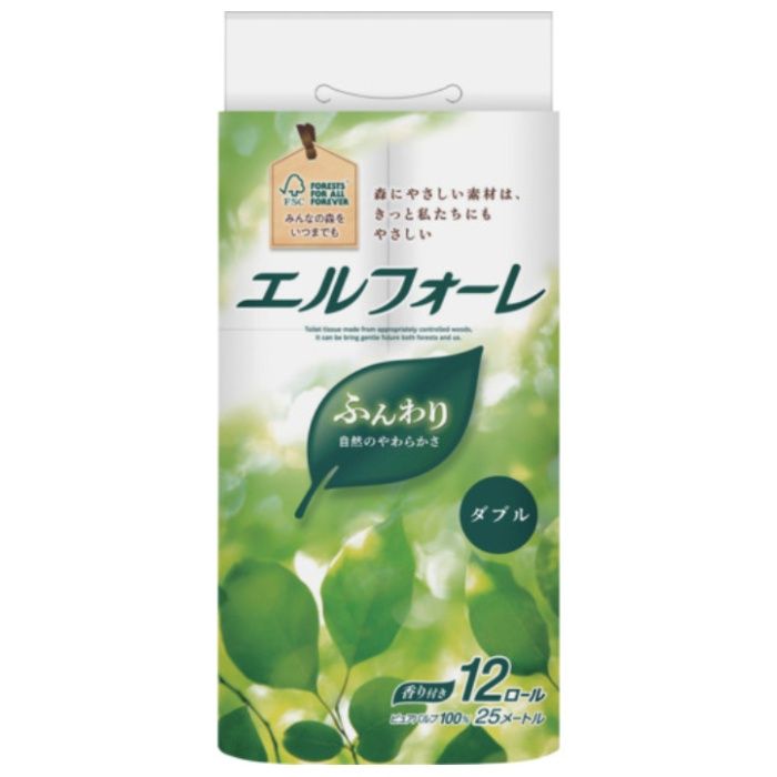 エリエール　エルフォーレトイレットティシュー12R　ダブル