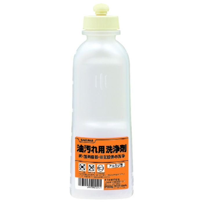 サラヤ　薬液専用詰替容器　スクイズボトル油汚れ用洗浄剤共通用600ml