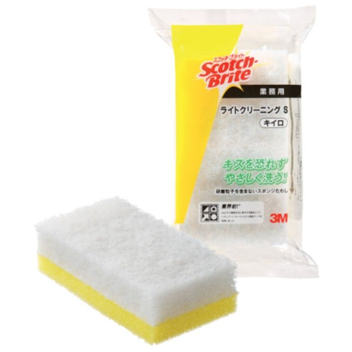 3M　スコッチ・ブライト　ライトクリーニングたわしS　イエロー　120X65mm
