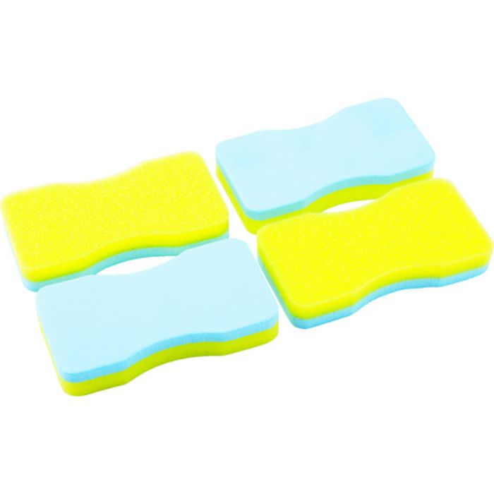 TRUSCO ワックス用スポンジ 角 4個(Tcode:1148178)