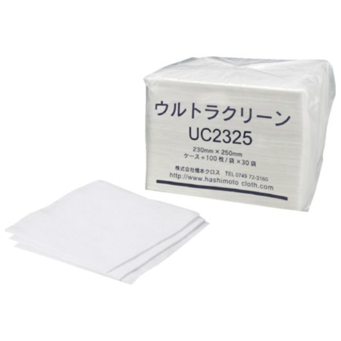橋本クロス　ウルトラクリーン　230×250mm　6つ折り　100枚×30袋(3000枚)