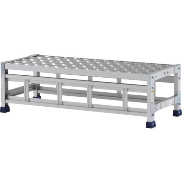 アルインコ 作業台(天板縞板タイプ)1段 天板寸法1000×400mm高0.3m(Tcode:4439775)