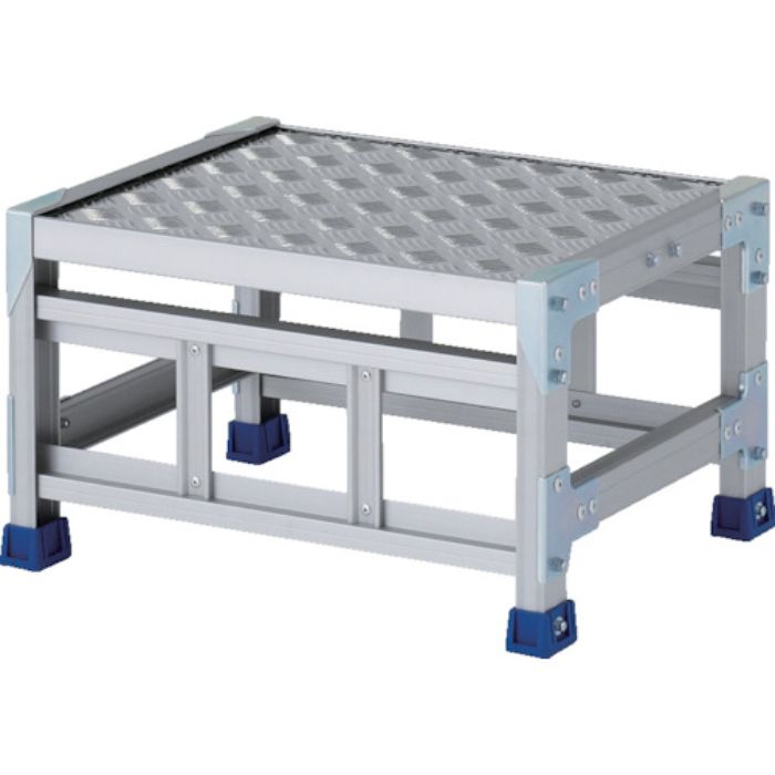 アルインコ 作業台(天板縞板タイプ)1段 天板寸法500×400mm 高0.3m(Tcode:8554829)