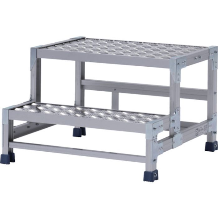 アルインコ 作業台(天板縞板タイプ)2段