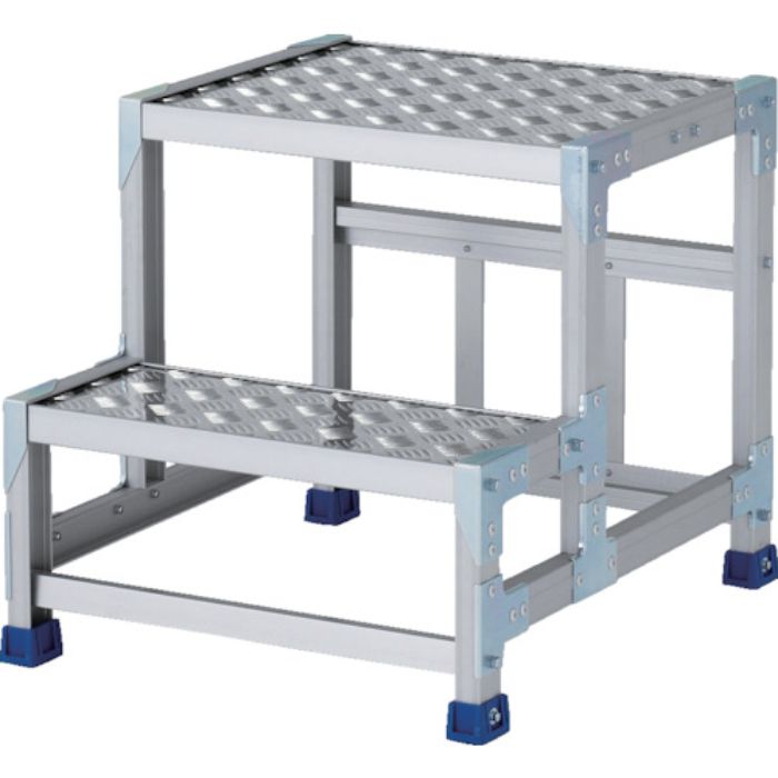 アルインコ 作業台(天板縞板タイプ)2段(Tcode:8554830)