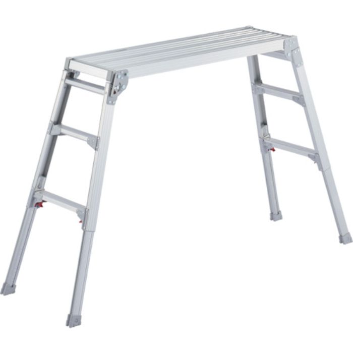 ハセガワ アルミ製脚部伸縮式足場台 65〜96cm(17677)(Tcode:2512779)