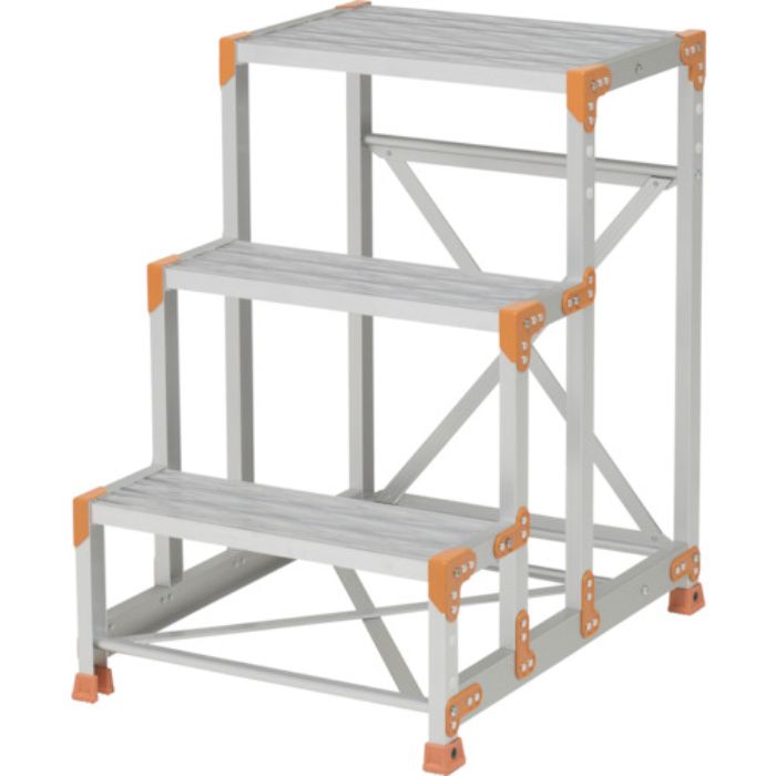 PiCa 作業台 FGR型 3段W600×D400×H900 踏面グレーチングタイプ(Tcode:3822075)