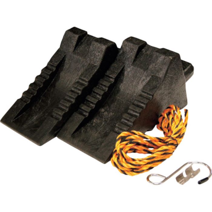 メルテック プラスチック タイヤストッパー 2個入り 大型トラック以下(Tcode:3383756)