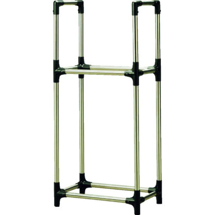 IRIS 204553 ステンレス製タイヤラック普通自動車用 ブラック/グレー(Tcode:4048024)