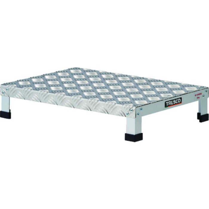 TRUSCO ローハイシステムステップ アルミ製足踏台 500X350XH100(Tcode:1372389)