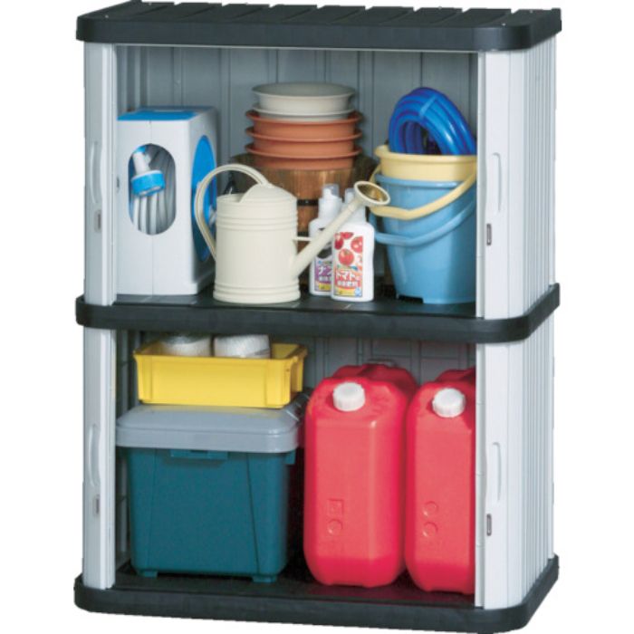 IRIS 201586 ミニロッカー ML-1200V ブラック(Tcode:3558037)