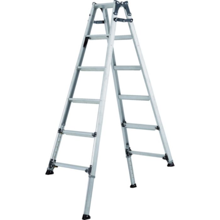 アルインコ 伸縮脚付きはしご兼用脚立(踏ざん幅60mm・各脚441mm伸縮)(Tcode:8202640)