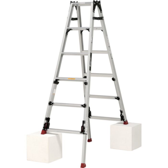 PiCa 上部操作式四脚アジャスト式はしご兼用脚立スタッピーSCN型 ロングスライドタイプ(Tcode:5535846)