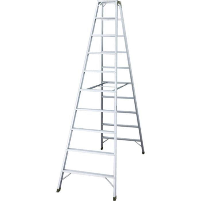 ハセガワ アルミ合金製天板幅広専用脚立 天板高さ3m(Tcode:2438941)