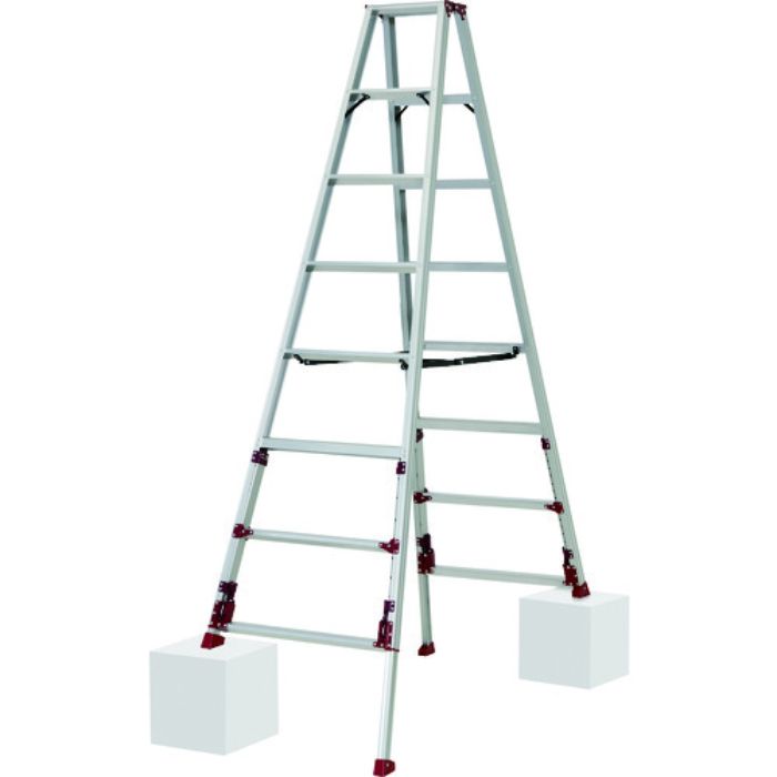 PiCa 上部操作式四脚アジャスト式専用脚立 SXJ型(Tcode:2083196)