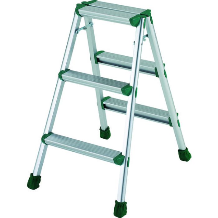 TRUSCO アルミ製踏台 軽作業用・脚カバー付 3段(Tcode:2537486)