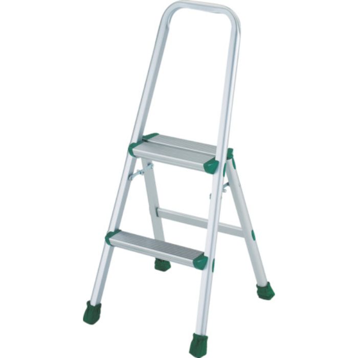 TRUSCO アルミ製踏台 軽作業用・上枠・脚カバー付 2段(Tcode:2537516)