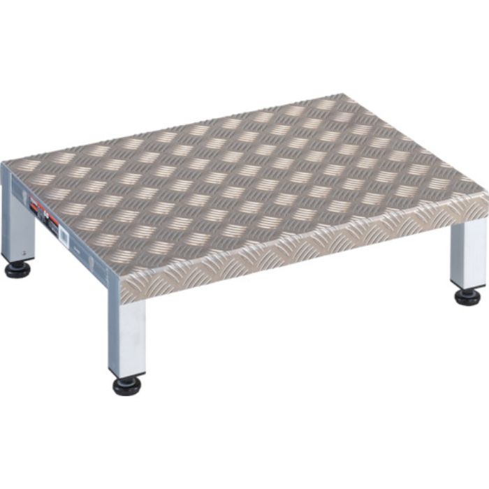 TRUSCO 高床式アルミ製ステップ 600X450XH190〜220(Tcode:3361811)