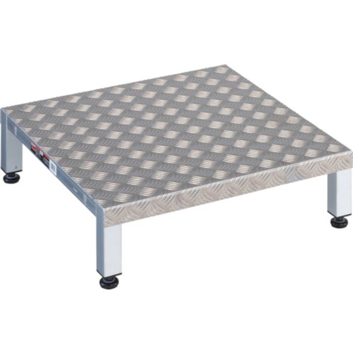 TRUSCO 高床式アルミ製ステップ 600X600XH190〜220(Tcode:2775794)