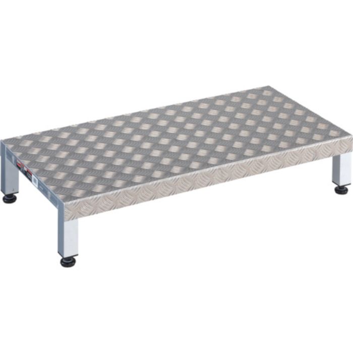 TRUSCO 高床式アルミ製ステップ 900X450XH190〜220(Tcode:3361829)