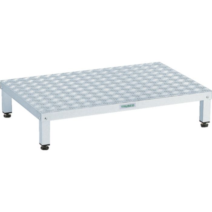 TRUSCO 高床式アルミ製ステップ 900X600XH190〜220(Tcode:2775808)