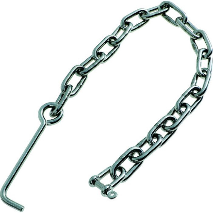 TRUSCO ステンレス アンカー付きチェーン 6mm チェーン長さ500mm(Tcode:2082962)