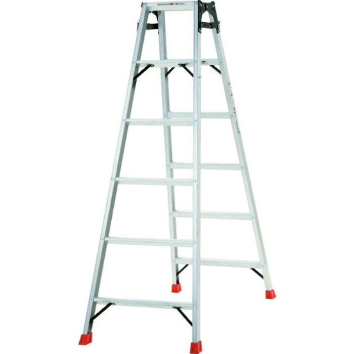 TRUSCO はしご兼用脚立 アルミ合金製・脚カバー付 高さ1.69m(Tcode:5123691)