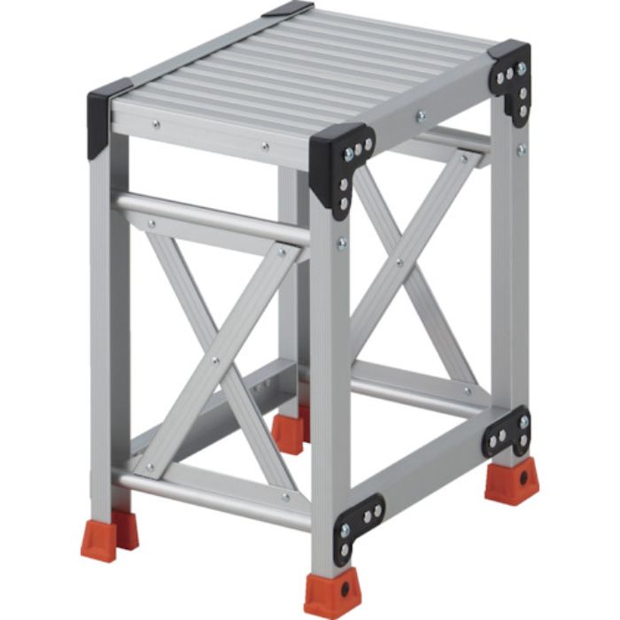 TRUSCO 作業用踏台 1段 高さ0.5m 天板300×400(Tcode:2580882)