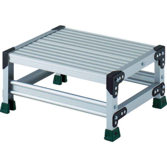 TRUSCO アルミ合金製作業台 1段 高さ0.25m 天板500×400(Tcode:8557675)