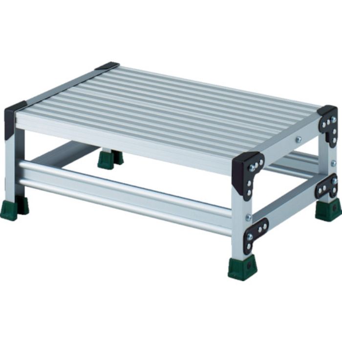 TRUSCO アルミ合金製作業台 1段 高さ0.25m 天板600×400(Tcode:8557676)