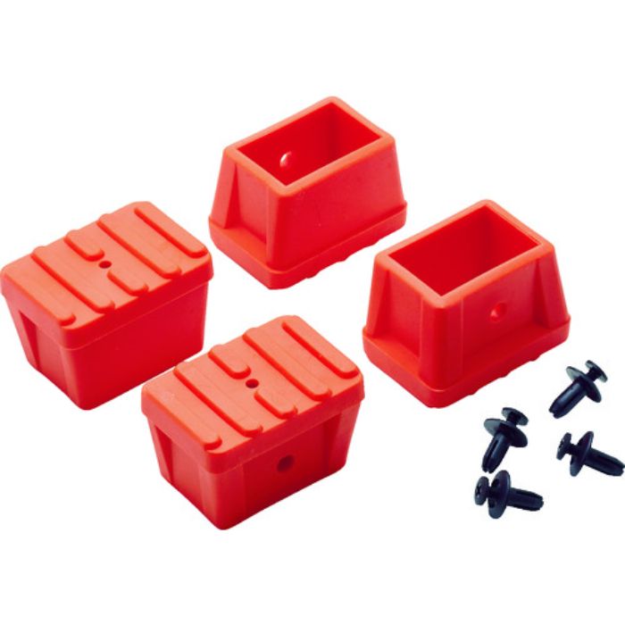 TRUSCO 滑り止めキャップ 4個 オレンジ TSF用(Tcode:1160823)