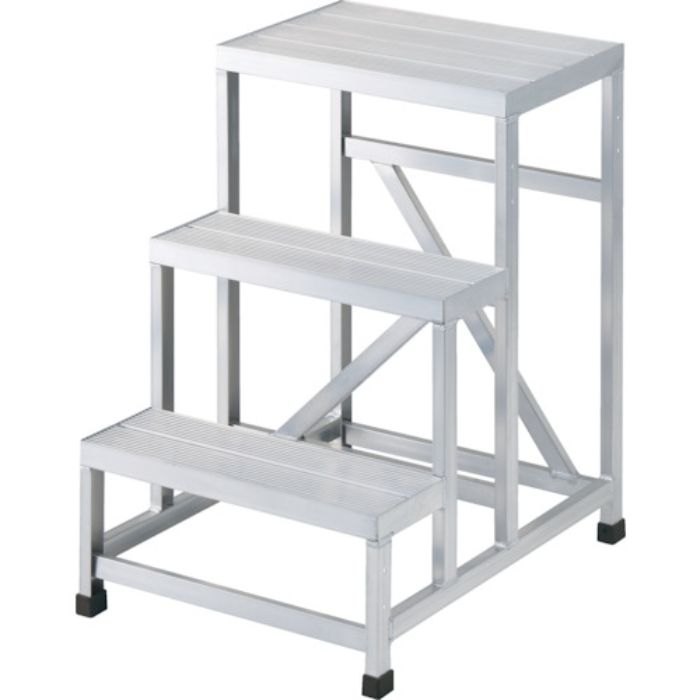 TRUSCO アルミ製溶接一体構造型作業台 三段(完成品) W600×D800×H900(Tcode:2562606)