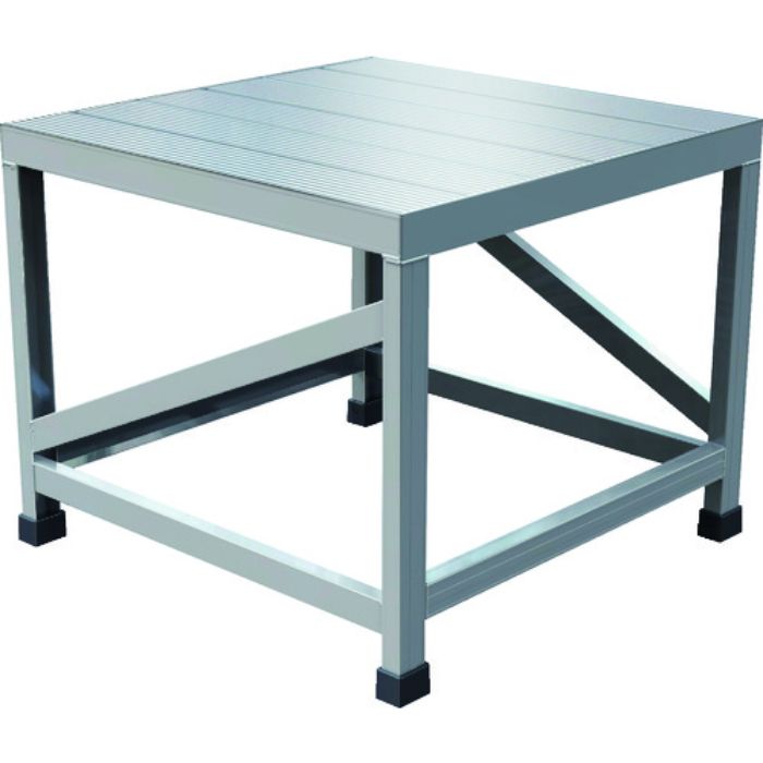 TRUSCO アルミ製溶接一体構造型作業台 一段(完成品) W600×D600×H500(Tcode:2074488)