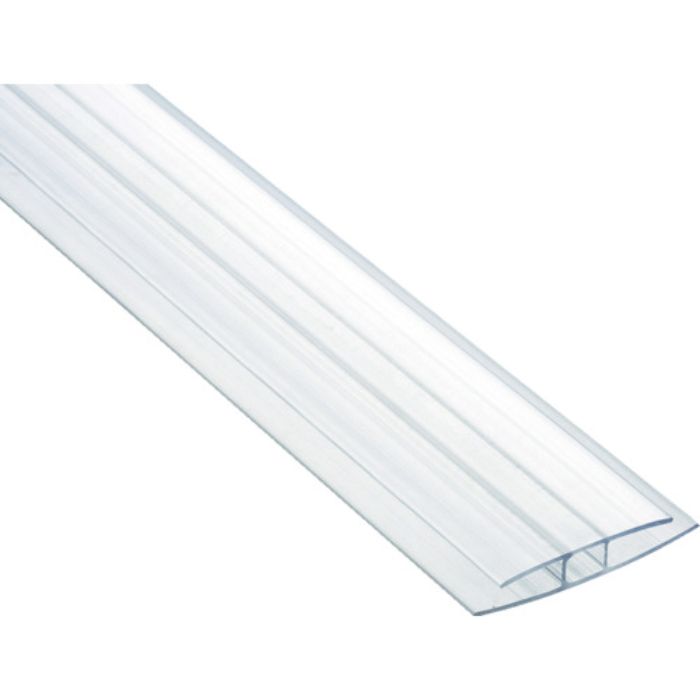 光 ジョイント用ポリカジョイナー エ型 差し込み幅5.1×1820mm(Tcode:3546420)