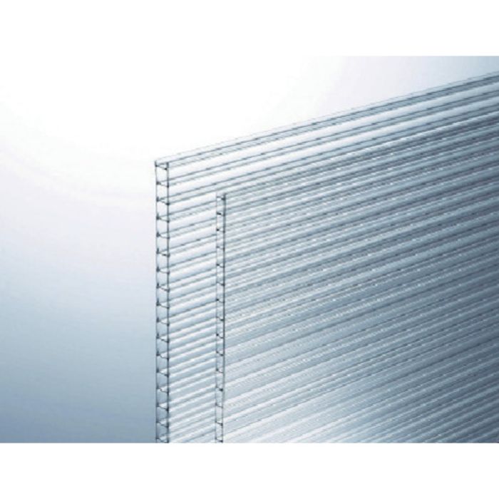 光 ポリカ中空ボード 透明 910×2100×4(Tcode:7517688)