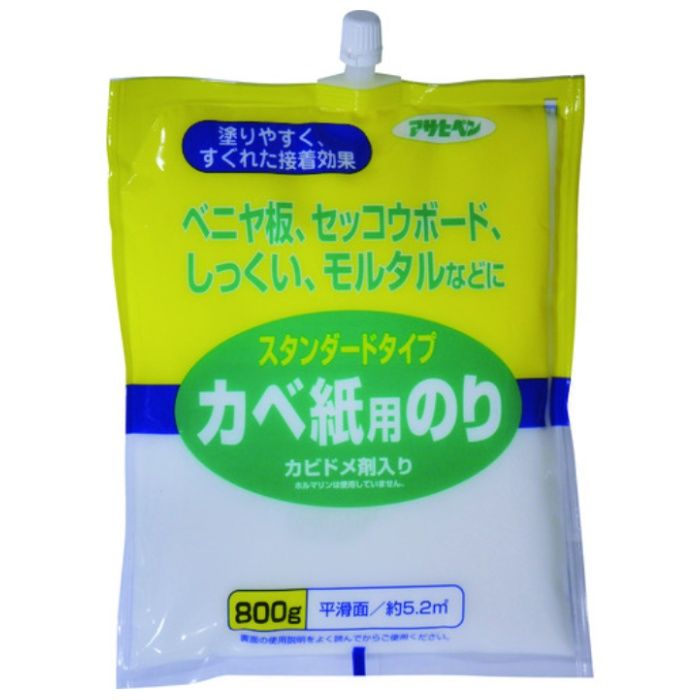 アサヒペン　スタンダードタイプカベ紙用のり　800G　764