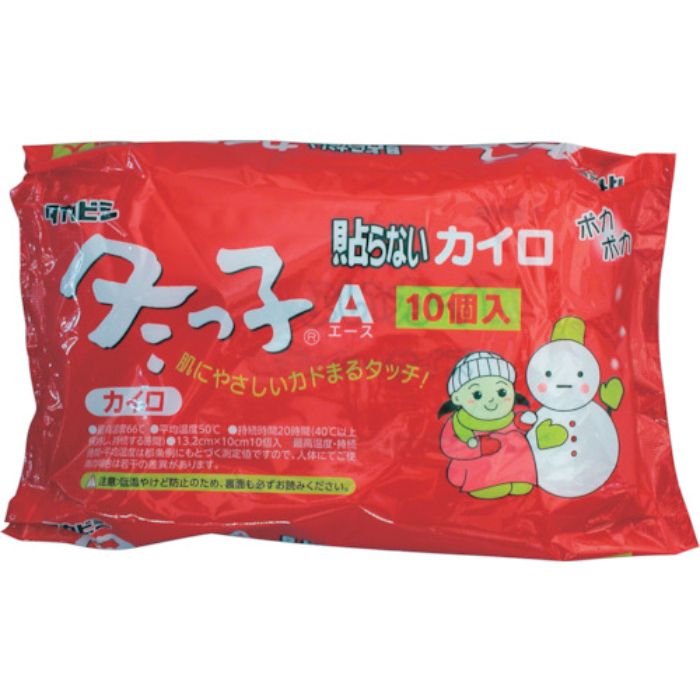 タカビシ 貼らないカイロ冬っ子レギュラー10枚(Tcode:3737091)