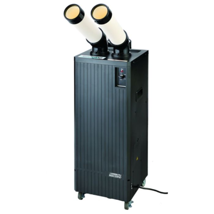 MEIHO　スポットクーラー　単相100V　2口首振り機能なしノンドレン