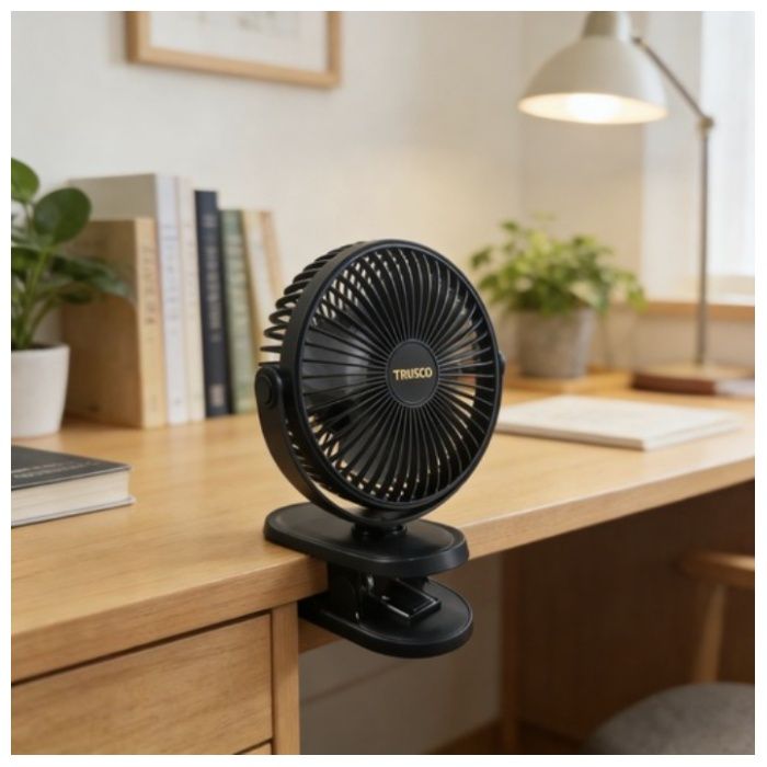 TRUSCO　3WAY充電式クリップファン　12cmの説明画像4