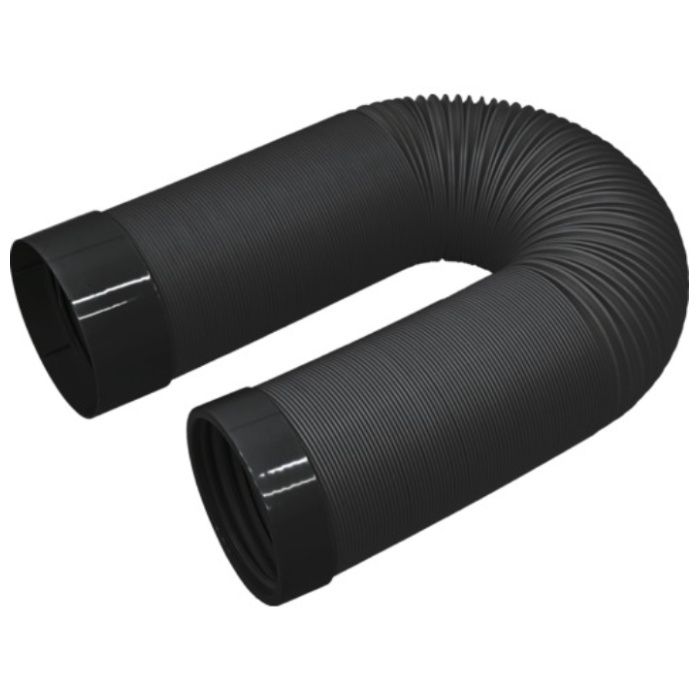 TRUSCO　スポットエアコン用伸縮排熱延長ダクト3M　黒　(TS34CNーDL用)