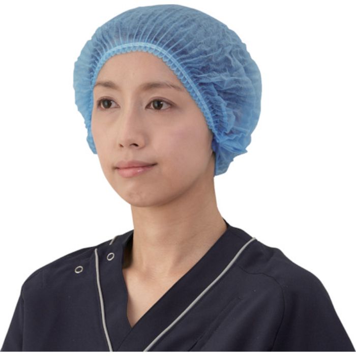 竹虎 サージキャップ ジャバラタイプ ブルー 100枚入(Tcode:3847571)