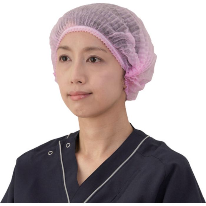 竹虎 サージキャップ ジャバラタイプ ピンク 100枚入(Tcode:3847572)
