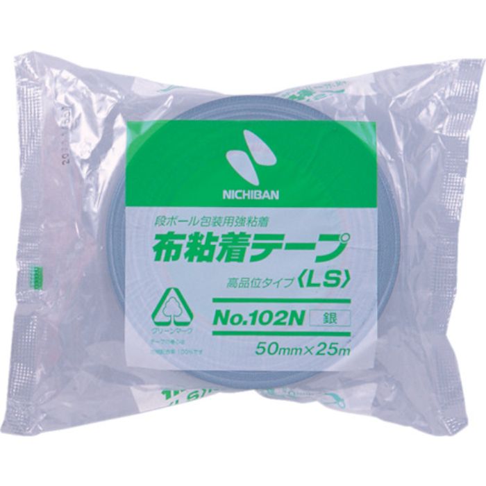 ニチバン 布粘着テープ102N銀50mmX25m(Tcode:8684125)