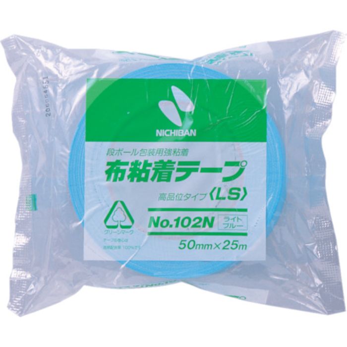 ニチバン 布粘着テープ102Nライトブルー50mmX25m(Tcode:8684130)