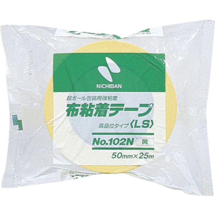 ニチバン 布粘着テープ102N黄50mmX25m(Tcode:8684131)