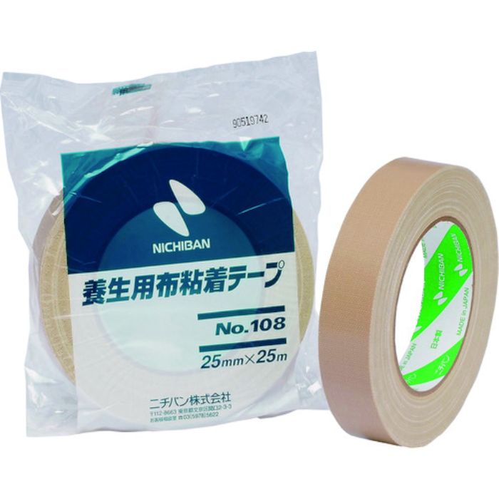 ニチバン 養生用布粘着テープ108ー100 100mmX25m(Tcode:2051313)