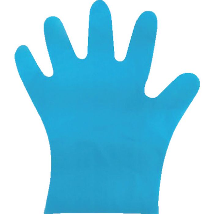 Asahi バイオマス ポリエチレン手袋 フレッシュエンボス箱入 青SS(200枚入)(Tcode:3637212)