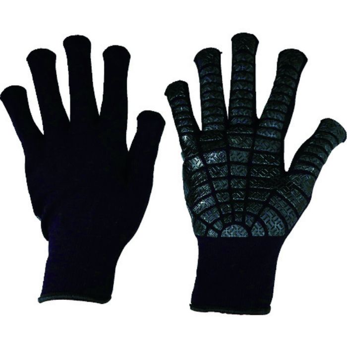 丸和ケミカル すべり止め手袋 ピタンテ 黒 フリー(Tcode:3844986)